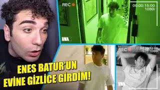 ENES BATUR 'UN EVİNDE GİZLİCE KALIP KORKUTTUM !!  