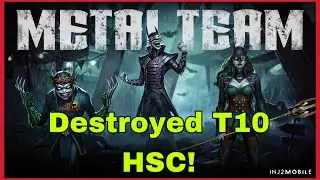 Dark Metal Team Destroyed T10 HSC | Injustice 2 Mobile