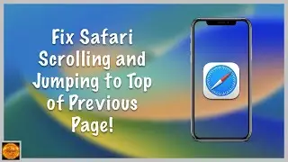 How to Fix Safari Scrolling/Jumping to Top of Previous Page!