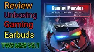 (Gaming Earbuds) TWS M28 V5.1 Review & Unboxing in Hindi/Urdu With Testing
