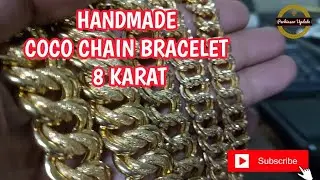 Gelang Rantai Emas II Model Coco Hanmade kadar 8 karat