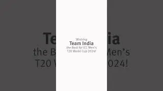 Team India Ready for Glory in ICC Men's T20 World Cup 2024! 