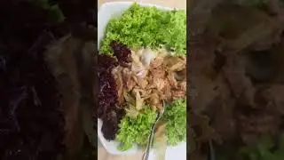 Tuna salad with lettuce , corn & Aonori 🥬 🌽 #viral #asmr #foodie #shorts #trending #yummy