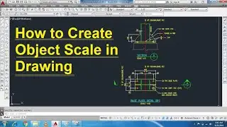 Scale-How to Create Object Scale in Engineering Drawing//Full Detail-Autocad in Hindi/Urdu