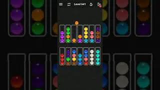 Ball Sort Color Water Puzzle Solution Level 641