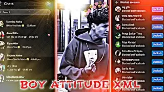 MESSENGER BOY ATTITUDE XML 🙂 XML PRESENT - MESSENGER CHAT LYRICS VIDEO -ALIGHT MOTION - TREND XML 👇
