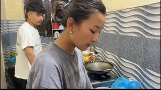 COOKING FIRST TIME FOR MY LOVE❤️ AND HE DONT LIKE IT🥺#tibetanvlogger #love