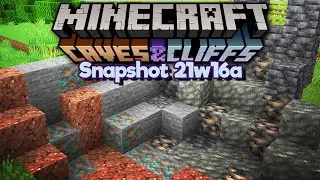 Searching for Giant Ore Veins! ▫ Minecraft 1.17/1.18 Snapshot 21w16a ▫ Caves & Cliffs Update