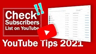 How can I see my list of subscribers on YouTube 2023