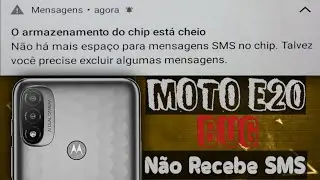 Armazenamento do CHIP Cheio no MOTO E20, Resolvendo quando não recebe SMS