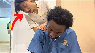 It's my first time doing it on a foreigner, Chinese hot massage girl with black guy