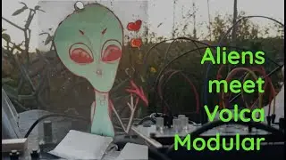 Volca Modular in Pousada Luna Zen, Alto Paraiso de Goias, Central Brazil. Cosmic Ambient Jam
