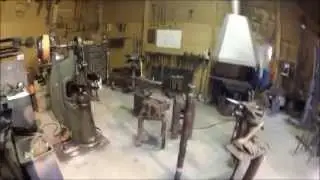 Ковка бамбука. Столбы для ворот.
