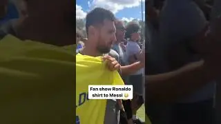 Messi was not happy at all with this fan! 😳⚽️ #ifnnews #messi #leomessi #premierleague #epl