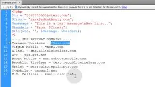 Send SMS Text Messages to Mobile Phone PHP Tutorial