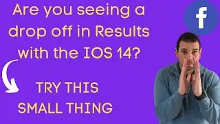 Are you seeing a drop off in your Facebook Ad results from iOS 14? Try this small thing.