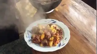 Грузинское блюдо Оджахури! Готовим в Сибирских Условиях!))
