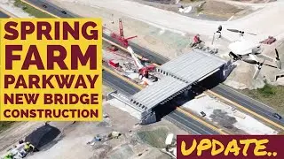 DJI mavic mini se Drone Spring Farm Parkway **NEW Bridge Construction Update**