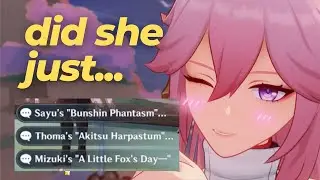 what happens if you pick the one she hates... | MIKAWA FLOWER FESTIVAL - GENSHIN 5.4