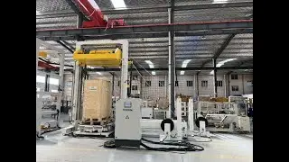 Стационарный автомат вертикальной стреппинг-обвязки модель MH-105C (размеры рамки под заказ).