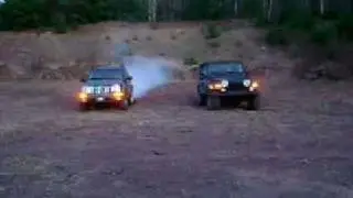 Jeep high five super burn out
