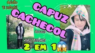 Como fazer(Capuz Cachecol) 2 em 1 Adulto e infantil Vem Arrazar nas vendas de Inverno 🥶✅