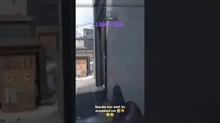 He was so mad he screamed 😂 