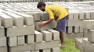 Genius Way They Produce Million of Light Concrete Blocks Every Year