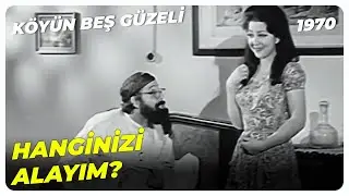 Eve Gelen Görücüyü Delirttiler!  - Köyün Beş Güzeli 1970 | Berna Egeli Selami Şahin