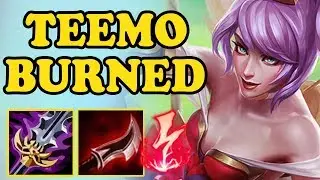 TEEMO QUIT LEAGUE AFTER THIS GAME!! QUINN TOP VS BURNED TEEMO | MY BIG OUTPLAY | S8 LOL 8.8