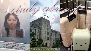 study abroad in korea ˚ʚ♡ɞ˚ moving to seoul, first day at Korea University