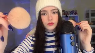 ASMR brushing your face & the mic 💙