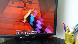 Построил дом из Незер - дерева . Засадил все по другому . Privat 1408 Minecraft
