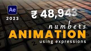 Numbers Animation Using Expressions in after effects 2023