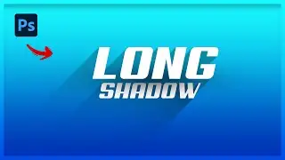 Create a Long Shadow Text Effect in Photoshop | Easy Tutorial for Beginners