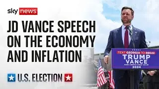 Republican vice presidential nominee JD Vance delivers speech in US election battleground state