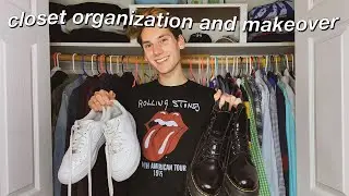 SMALL CLOSET MAKEOVER + ORGANIZATION