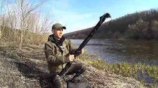Первая рыбалка на спиннинг и катушку с Aliexpress. Разловил воблер со второго заброса.