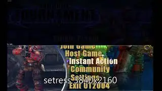Unreal tournament 2004 4k using the console