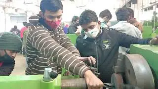 drilling operation on lathe machine #lathemachine #drilling