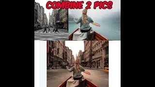 How to combine 2 pics with Photoshop