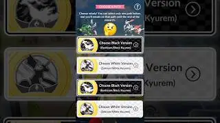 Choose✨️Black Or White kyurem Path🤔 in 
