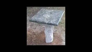 art beton βάση για τραπέζι σχήμα κορμός δέντρου