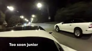 Procharged C6 Grand Sport vs Nitrous 95 Camaro Z28 - DIG RACE!