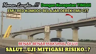 KERETA CEPAT DI DEREK...‼️ YA, INI SEPERTINYA SIMULASI MITIGASI EMU RED KOMODO DEREK EMU CIT.