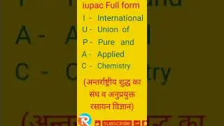 iupac Full form