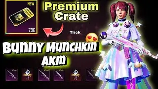 New premium crate opening akm Bunny munchkin akm PUBG Mobile crate