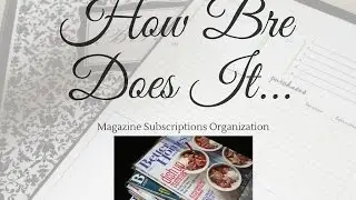 Managing My Magazine Subscriptions and Articles Ideas