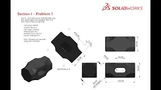 Solidworks CSWA Exam Practice | PART MODELLING | Section I - 1