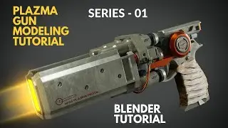 Blender tutorial | Plasma gun modeling part- 01 in blender | Project file free